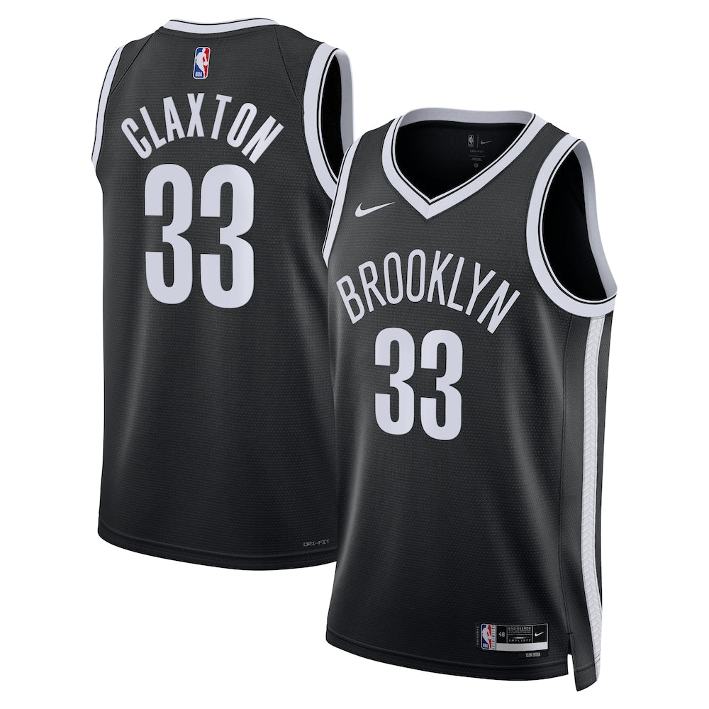 Brooklyn Nets Nic Claxton NBA jersey front view
