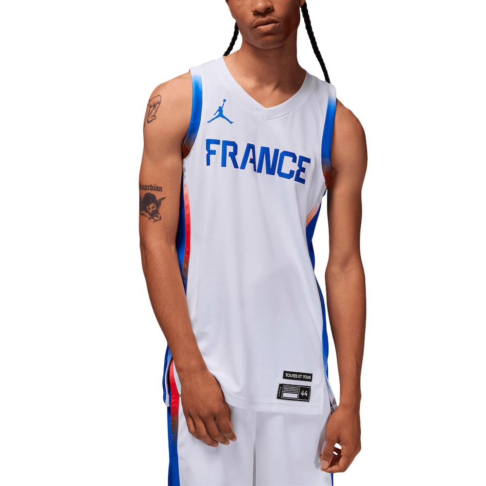 France Olympics Limited Home Jersey Unisex jersey front view