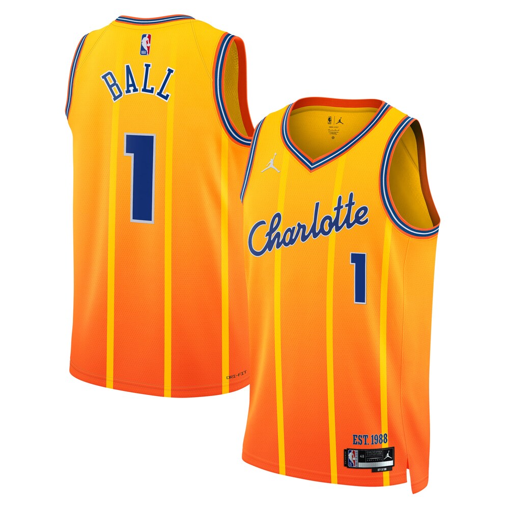 Charlotte Hornets Lamelo Ball NBA jersey front view