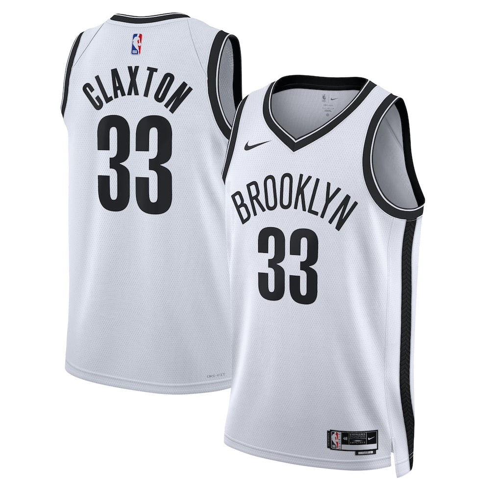 Brooklyn Nets Nic Claxton NBA jersey front view