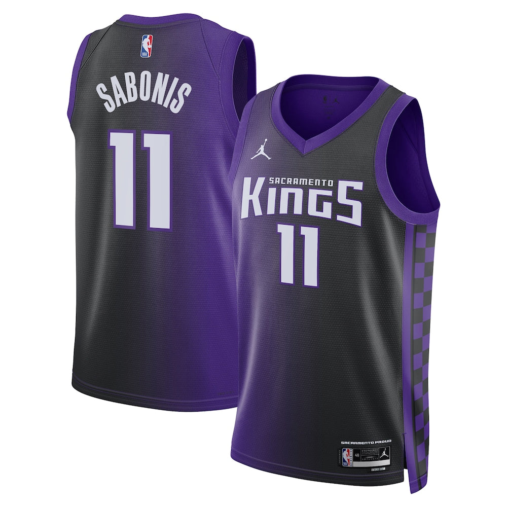 Sacramento Kings Domantas Sabonis NBA jersey front view