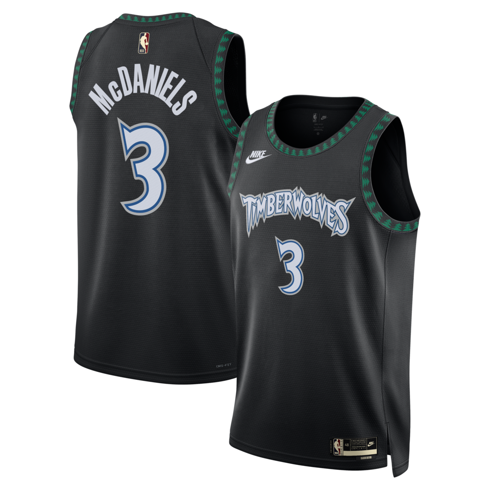 Minnesota Timberwolves Jaden Mcdaniels NBA jersey front view
