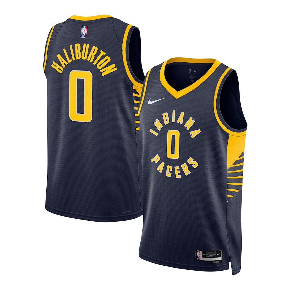 Indiana Pacers Haliburton 0 NBA jersey front view