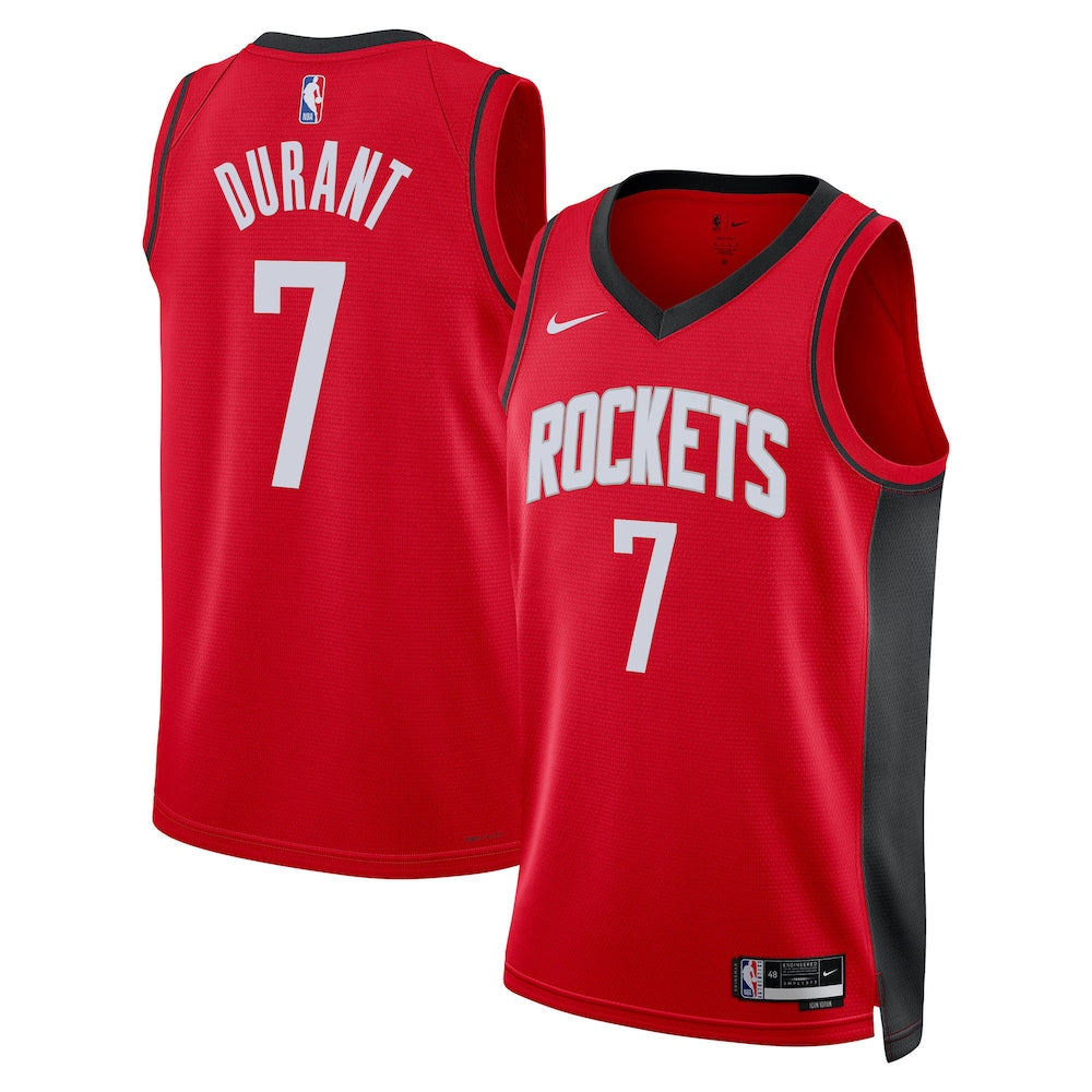 Houston Rockets Kevin Durant NBA jersey front view