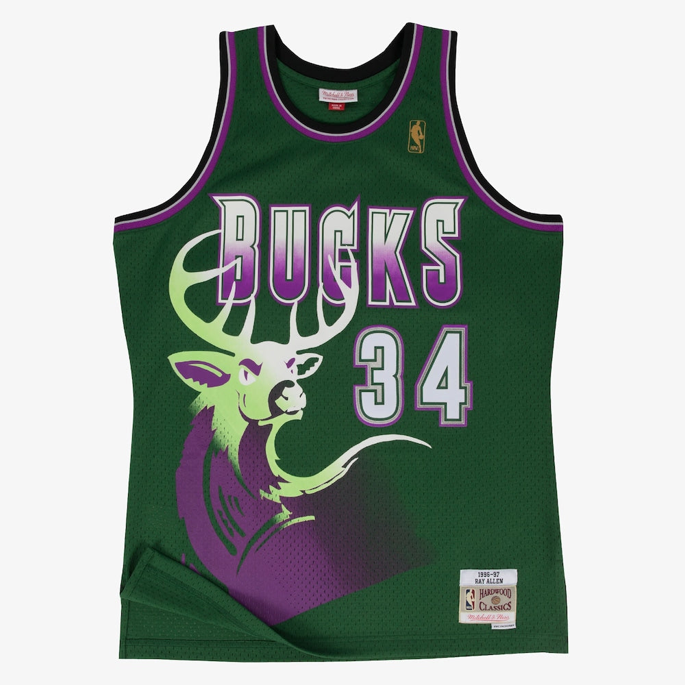 Milwaukee Bucks Ray Allen NBA jersey front view