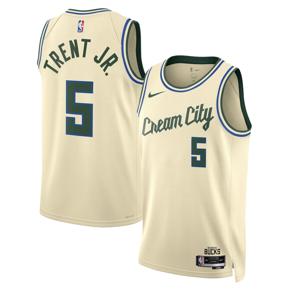 Milwaukee Bucks Gary Trent Jr NBA jersey front view