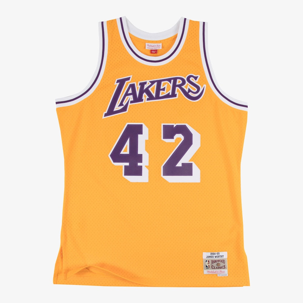 Los Angeles Lakers James Worthy NBA jersey front view