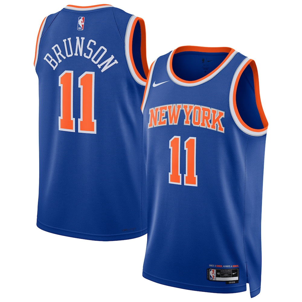 New York Knicks Replica Icon Swingman Jersey Unisex Jalen Brunson - stitched basketball jersey fanwear