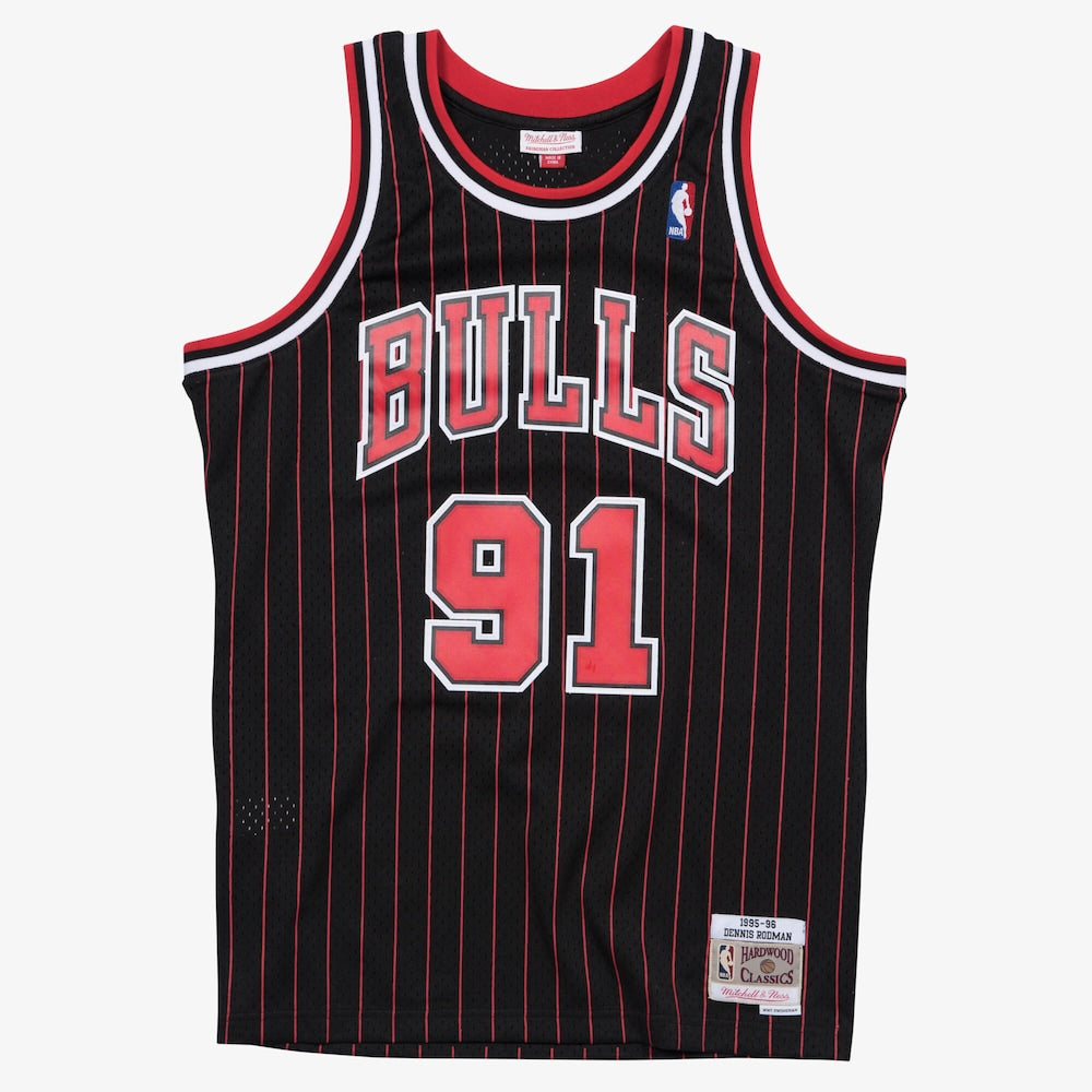 Chicago Bulls Swingman Jersey Alternate Dennis Rodman 1995 96 - stitched basketball jersey fanwear