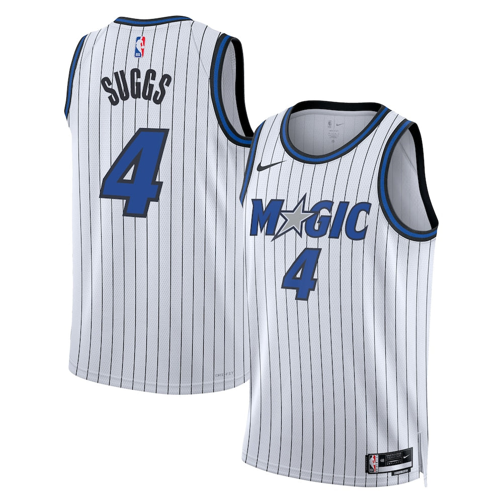 Orlando Magic Replica Association Edition Swingman Jersey White Jalen Suggs Unisex stitched basketball jersey for game day