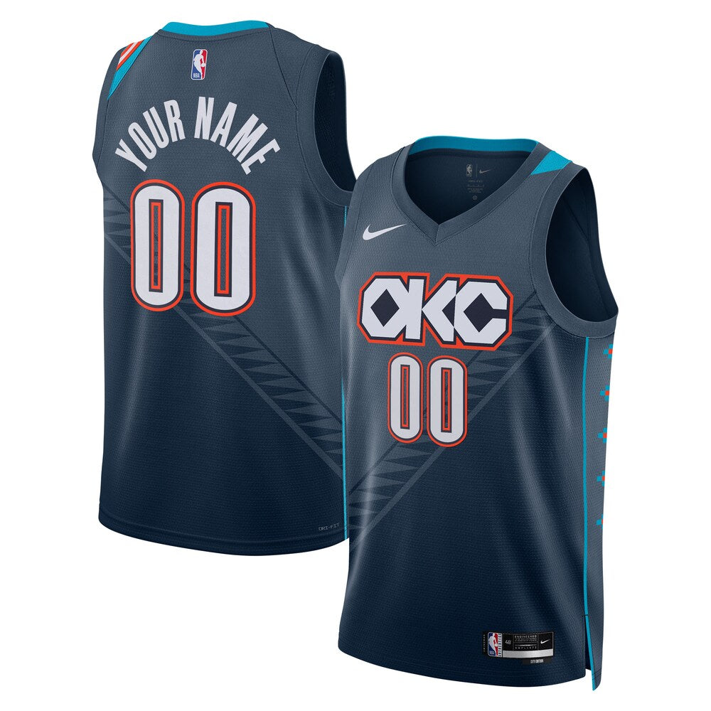 Oklahoma City Thunder 2025-26 City Edition Swingman Jersey Custom Unisex stitched basketball jersey for game day fanwear