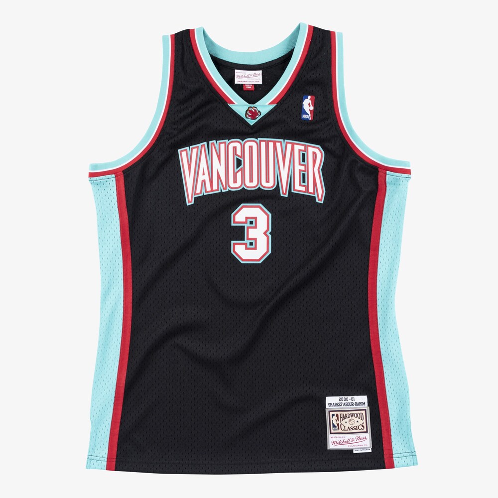 Vancouver Grizzlies Swingman Jersey Shareef Adbur Rahim 2000 stitched basketball jersey for game day fanwear
