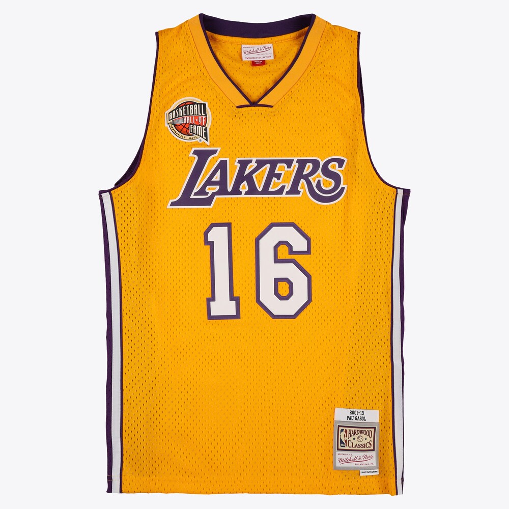 Los Angeles Lakers Hof Swingman Jersey Pau Gasol stitched basketball jersey for game day fanwear