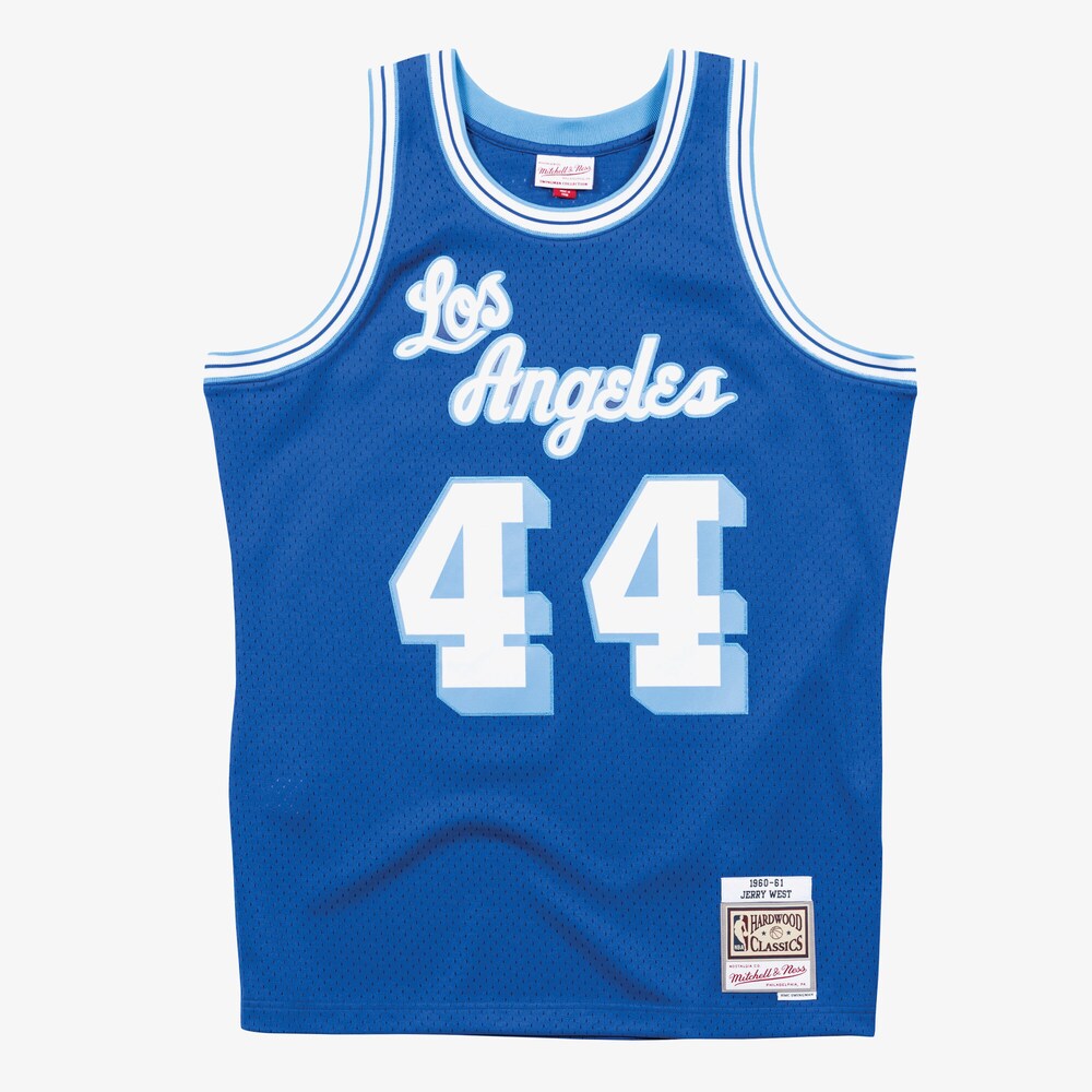 Los Angeles Lakers Swingman Jersey Road Jerry West 1960 61 stitched basketball jersey for game day fanwear