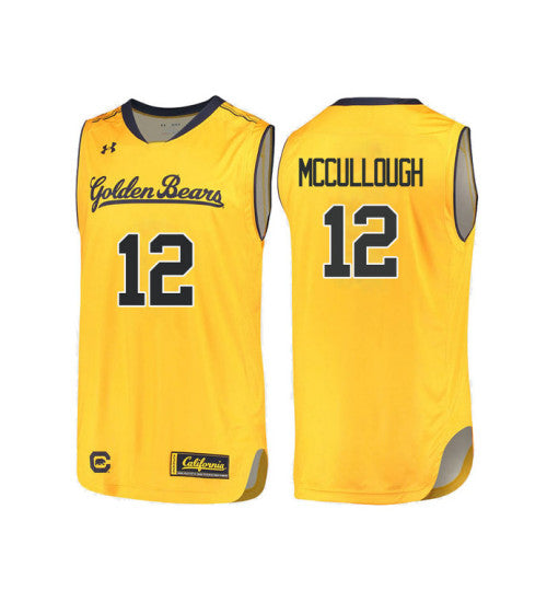 California Golden Bears 12 Austin Mccullough College Basketball Jersey Gold 6517 | Stitched Jersey RTJS 5231