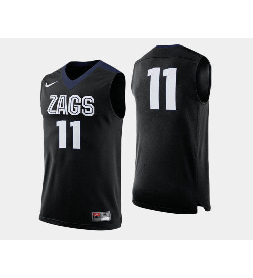 Gonzaga Bulldogs 11 David Stockton Black Alternate College Basketball Jersey | Stitched Jersey RTJS 4381