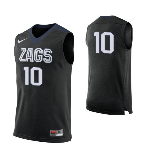Gonzaga Bulldogs 10 Matthew Lang College Basketball Jersey Black | Stitched Jersey RTJS 4383