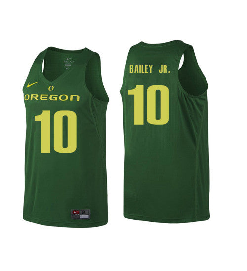 Oregon Ducks 10 Victor Bailey Jr College Basketball Jersey Green 4214 | Stitched Jersey RTJS 7534
