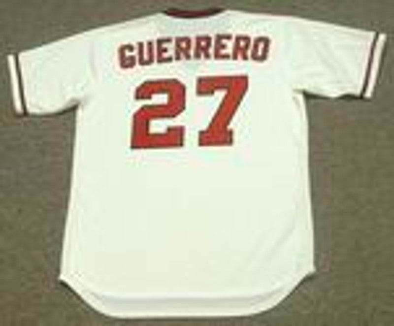 Vladimir Guerrero California Angels Cooperstown Throwback Baseball Jersey jersey front view