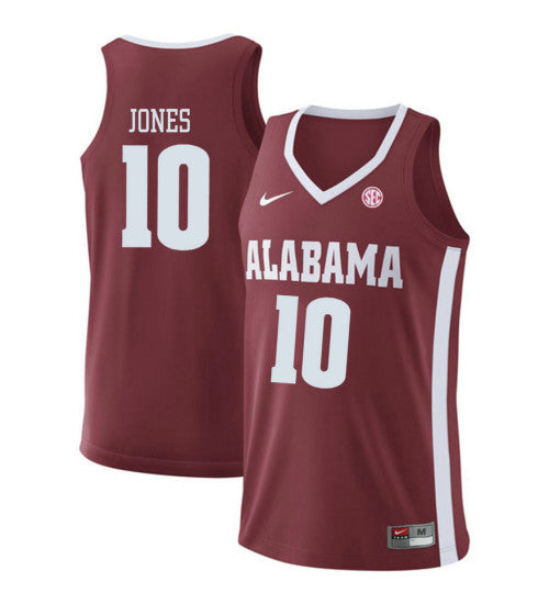 Alabama Crimson Tide 10 Herbert Jones College Basketball Jersey Red 5915 | Stitched Jersey RTJS 5833