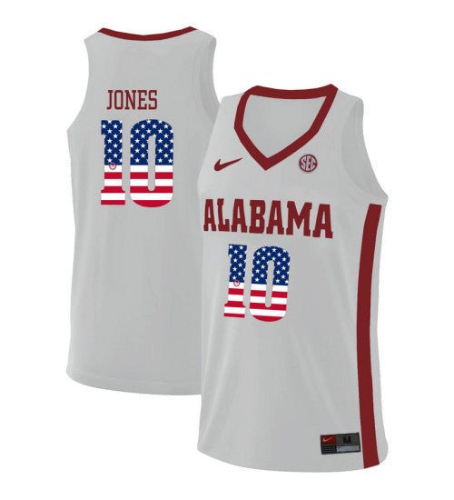 Alabama Crimson Tide 10 Herbert Jones College Basketball Jersey White 9 stitched basketball jersey for game day fanwear