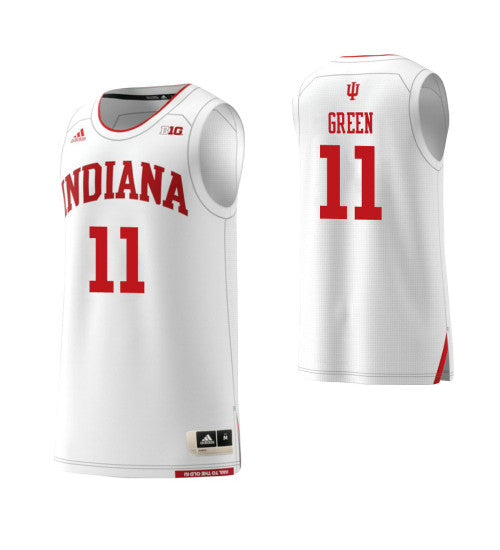 Indiana Hoosiers 11 Devonte Green College Basketball Jersey White 7585 | Stitched Jersey RTJS 4163