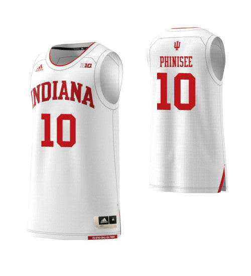 Indiana Hoosiers 10 Rob Phinisee College Basketball Jersey White stitched retro jersey
