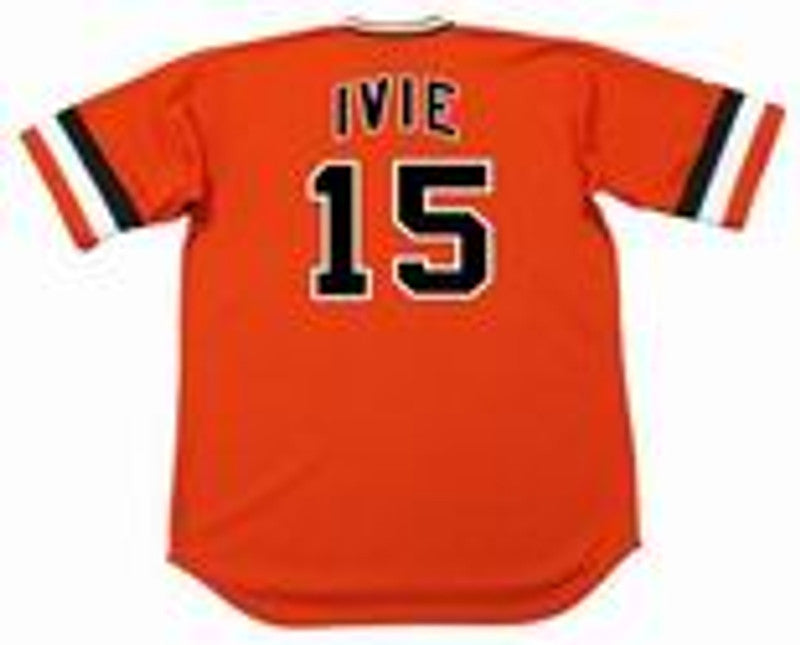 San Francisco Giants Mike Ivie Cooperstown MLB jersey front view