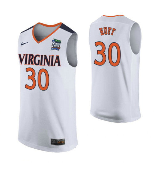 Jay Huff Virginia Cavaliers White Final Four College Basketball Jersey | Stitched Jersey RTJS 3992