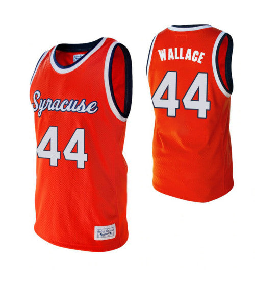 Syracuse Orange 44 John Wallace Alumni College Basketball Jersey Orange | Stitched Jersey RTJS 7050