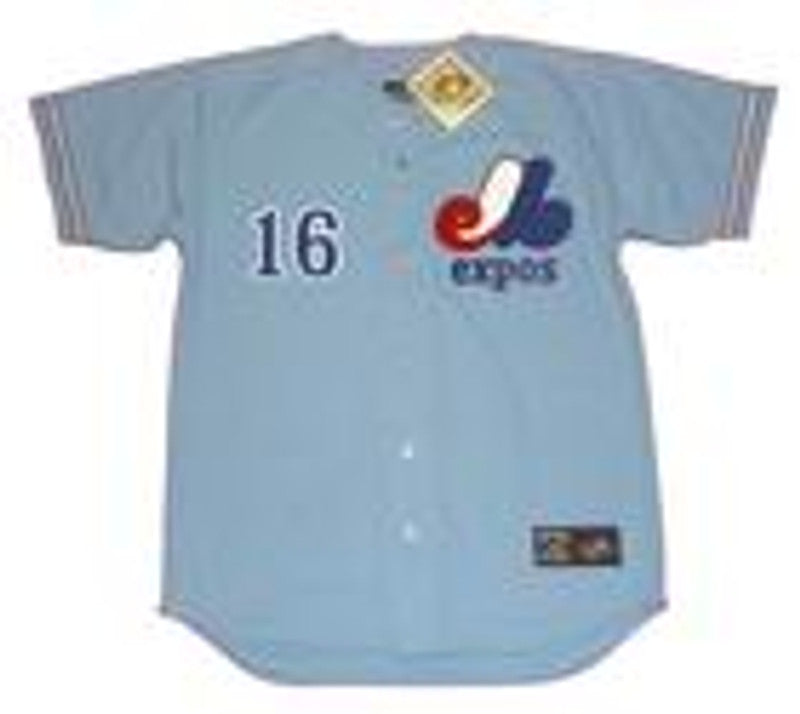 Montreal Expos Mike Jorgensen Cooperstown MLB jersey front view