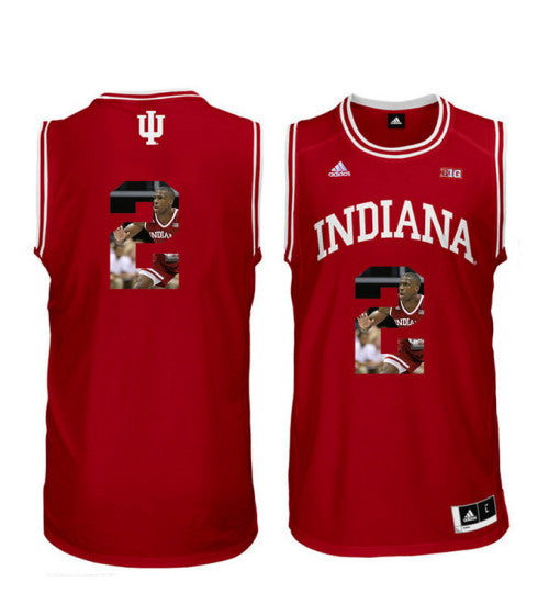 Indiana Hoosiers 2 Josh Newkirk College Basketball Jersey Red 1736 stitched retro jersey
