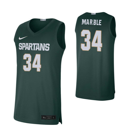 Michigan State Spartans 34 Julius Marble Green College Basketball Jersey 2982 | Stitched Jersey RTJS 8766