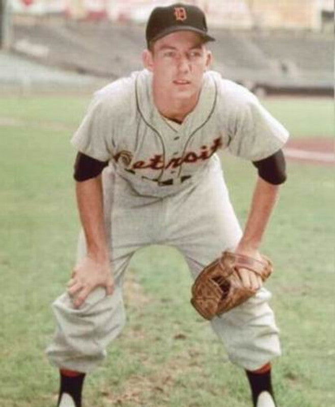 Detroit Tigers 1950s Cooperstown Name Number MLB jersey front view