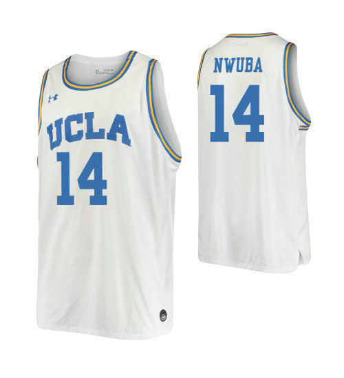 Kenneth Nwuba College Basketball Jersey White Ucla Bruins | Stitched Jersey RTJS 3676