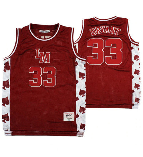 Lower Merion Kobe Bryant 33 Aces Alternate High School Basketball College Basketball Jersey Red | Stitched Jersey RTJS 3433