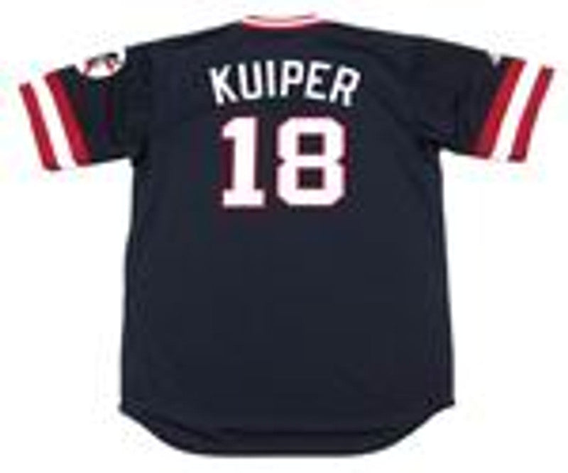 Cleveland Indians Duane Kuiper Cooperstown MLB jersey front view