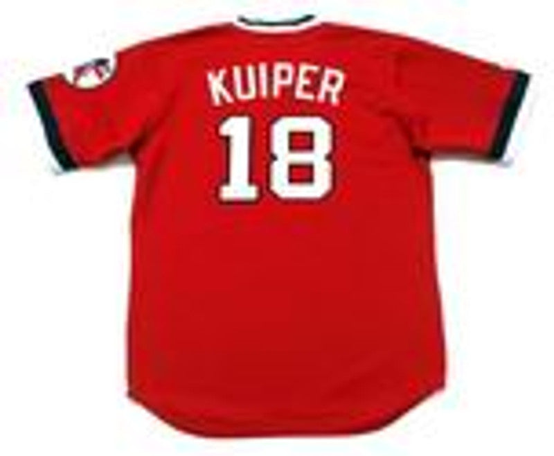 Cleveland Indians Duane Kuiper Cooperstown MLB jersey front view