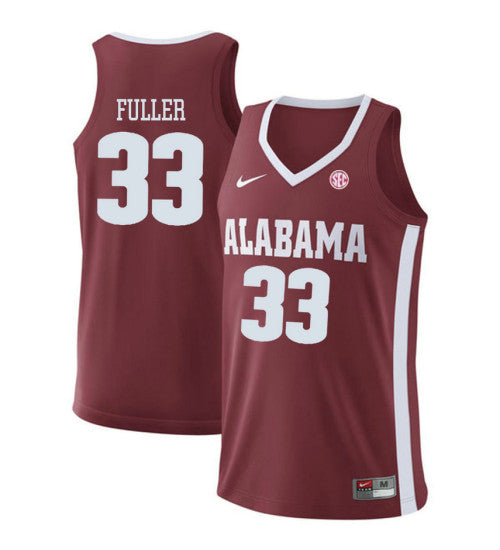 Alabama Crimson Tide 33 Landon Fuller College Basketball Jersey Red 5963 | Stitched Jersey RTJS 5785