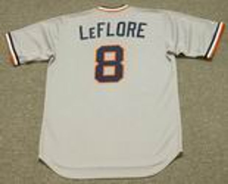 Detroit Tigers Ron Leflore Cooperstown MLB jersey front view