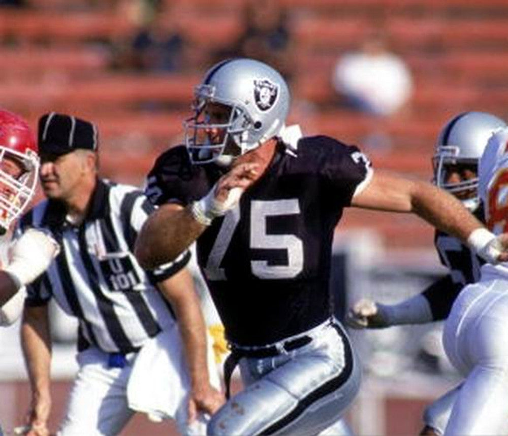 Howie Long Los Angeles Raiders 1983 Throwback Home Nfl Football Jersey jersey front view