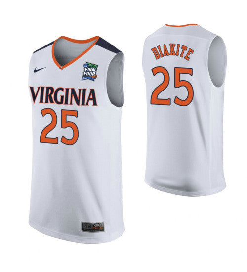 Mamadi Diakite Virginia Cavaliers White Final Four College Basketball Jersey stitched retro jersey