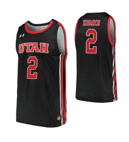 Utah Utes 2 Matt Van Ko Black College Basketball Jersey | Stitched Jersey RTJS 6448