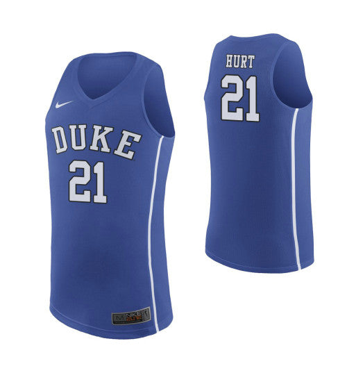 Duke Blue Devils 21 Matthew Hurt Royal College Basketball Jersey 6999 | Stitched Jersey RTJS 4749