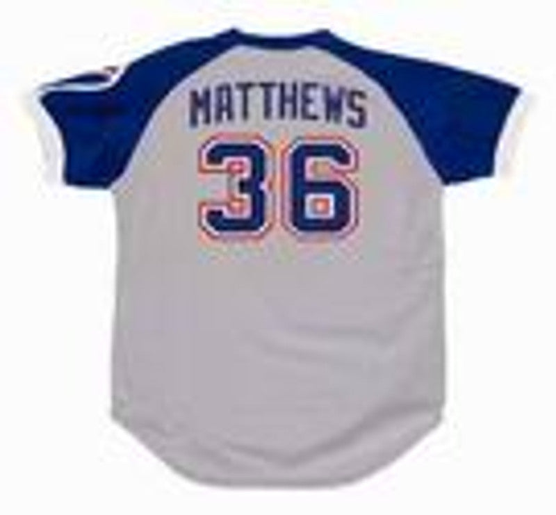 Atlanta Braves Gary Matthews MLB jersey front view