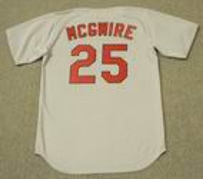 Mark Mcgwire St Louis Cardinals 1997 Throwback Cooperstown Away Stitched Jersey jersey front view