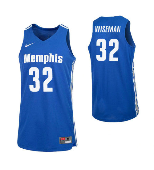 Memphis Tigers 32 James Wiseman Royal College Basketball Jersey | Stitched Jersey RTJS 3171