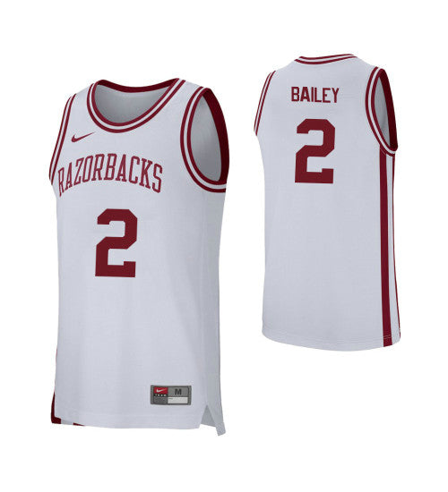 Arkansas Razorbacks 2 Adrio Bailey College Basketball Jersey White | Stitched Jersey RTJS 5463