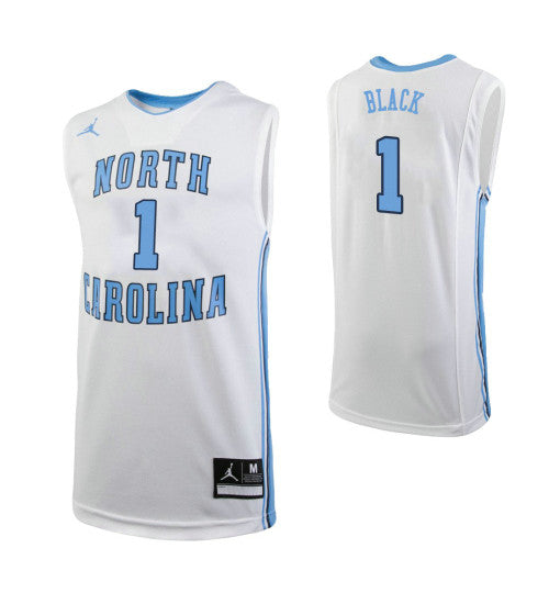 North Carolina Tar Heels 1 Leaky Black College Basketball Jersey White | Stitched Jersey RTJS 8157