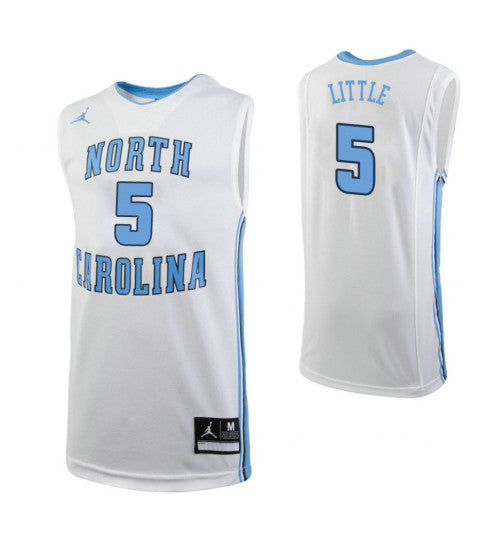 North Carolina Tar Heels 5 Nassir Little College Basketball Jersey White | Stitched Jersey RTJS 7997